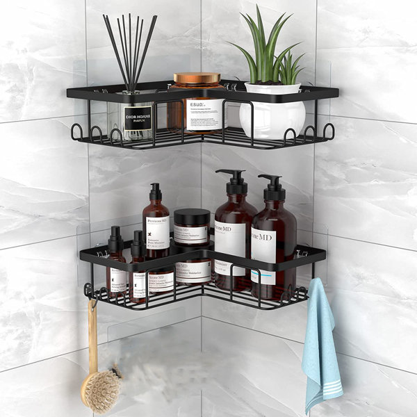 NIERBO Adhesive Mount Stainless Steel Shower Caddy Wayfair Canada